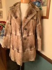 Arctic Alaska Furs Mob Wife Rabbit Fur Coat No Size Or Care Tags In EUC