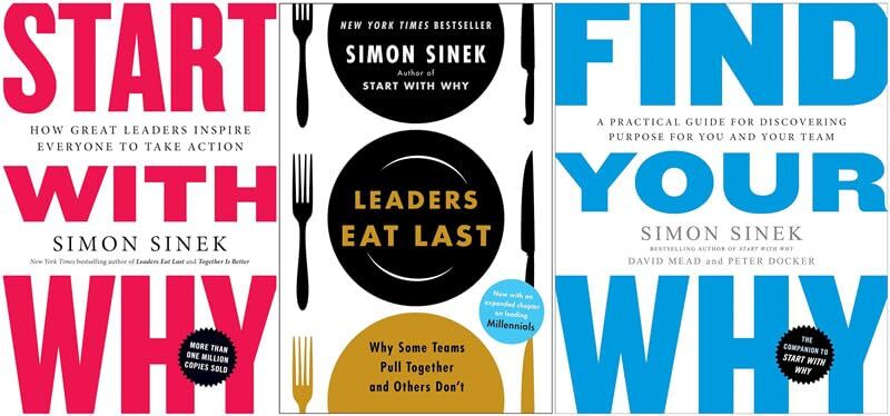 Start with Why Series 3 Books Set - Start with Why Leaders Eat Last Find Your