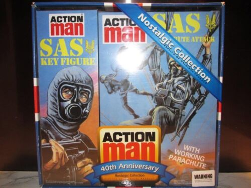 Action Man 40th SAS Key Figure & Parachute Attack - Afbeelding 1 van 2