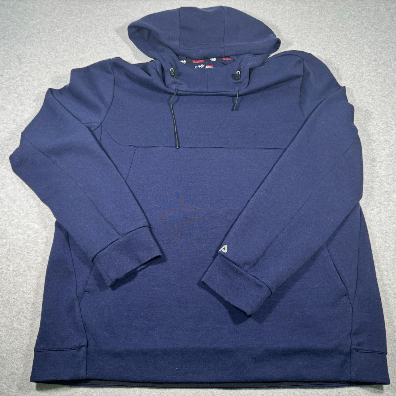 Fila Shirt Adulto Extra Large Blu Navy Felpa con Cappuccio Abbigliamento Sportivo Sportivo Uomo