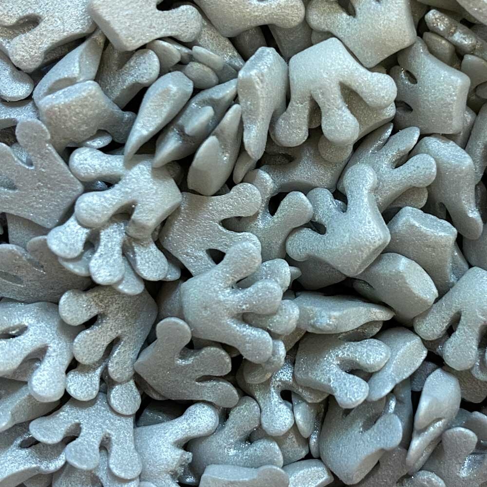 A Pinch Of - Silver Glimmer Crowns 25g - Edible Cake Decorations/Sprinkles 6296