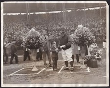 1927 JOE MCCARTHY Opening Day Festivity, Cubs & Cardinals Vintage Baseball Photo