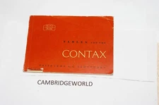 ZEISS IKON CONTAX 64 PAGE INFORMATION LENS TABLES  GENUINE PRINTED in GERMANY