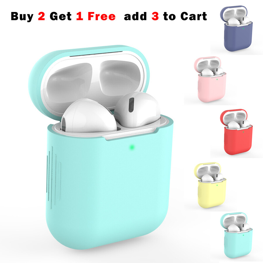 For Apple AirPods Case 1 & 2 LED Visible Silicone Cover Slim Skin Anti Falling - Picture 10 of 11