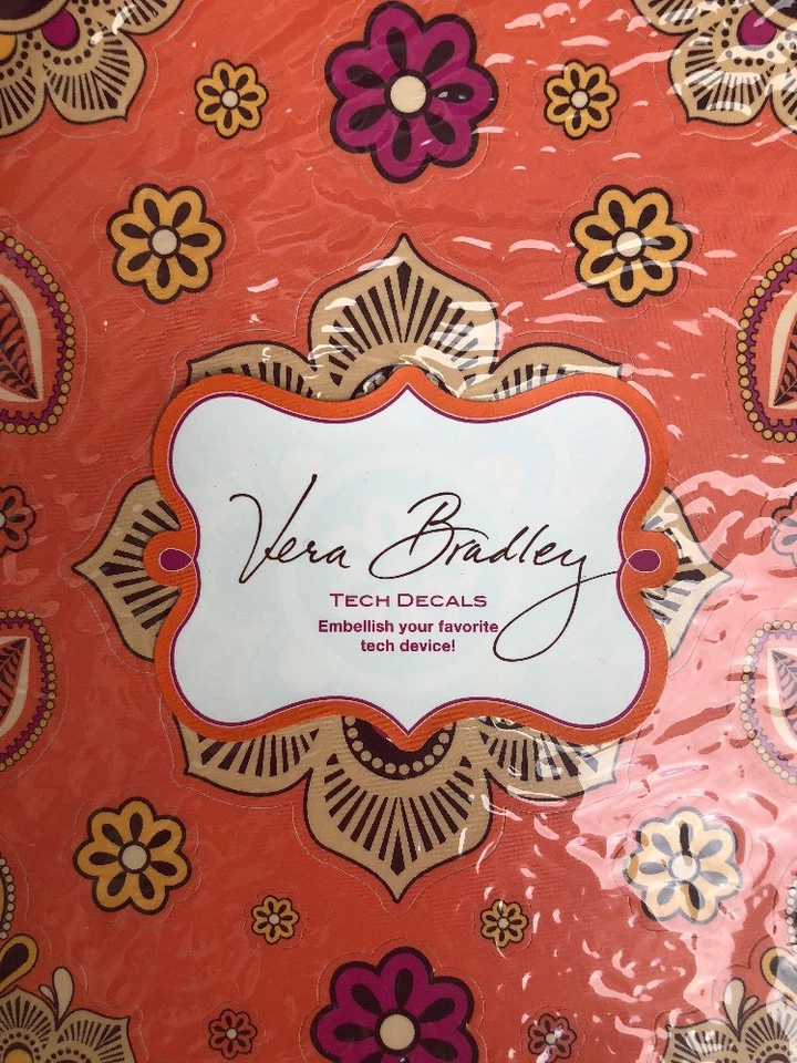 Nuevas calcomanías tecnológicas Vera Bradley SAFARI SUNSET para teléfonos celulares lectores electrónicos portátiles, etc. Foto 3 de 4