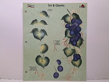 Donna Dewberry's One Stroke Teaching Guide Sheet - Ivy Grapes