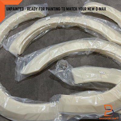UNPAINTED V-CROSS STYLE FENDER FLARES FOR ISUZU D-MAX DMAX CREW