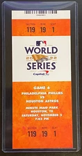 2022 MLB WORLD SERIES Replica Ticket - Phillies @ Houston Astros GAME 6 Clincher