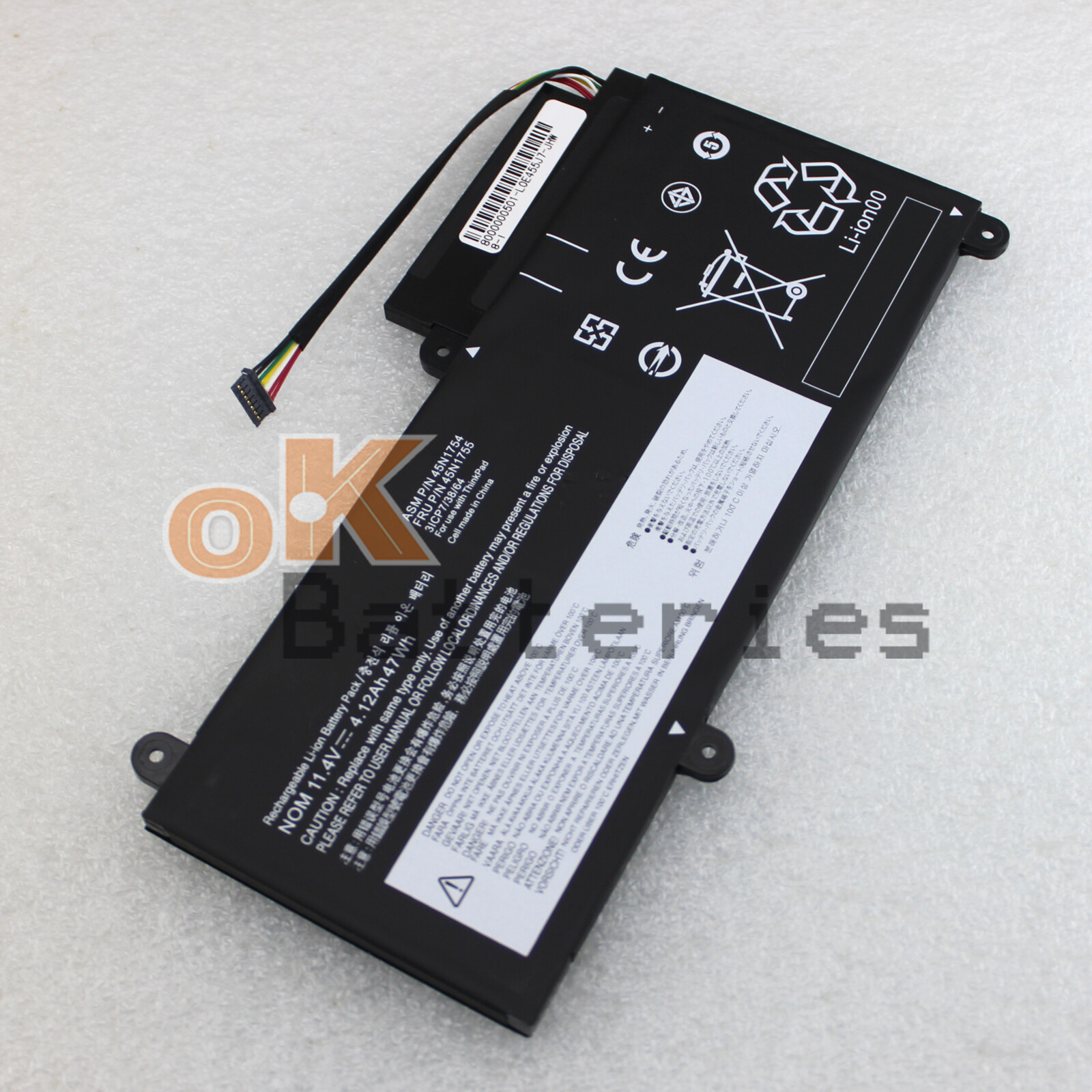 Laptop 45N1754 45N1755 Battery For Lenovo ThinkPad E450 E450C E455 E460 E460C