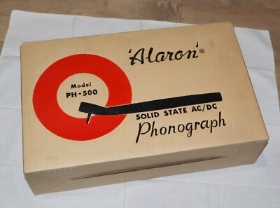 Alaron PH-500 | *NOS* Vintage Portable Record Player Phonograph Turntable - WOW
