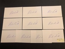 (Lot of 10) Rick Smith Autographed Bruins Signed 3x5 Index Cards Lot 10-1