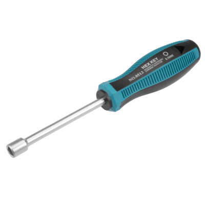 8mm Non-Magnetic Tip Six Point Hex Nut Driver with 3.7-Inch Round Shaft