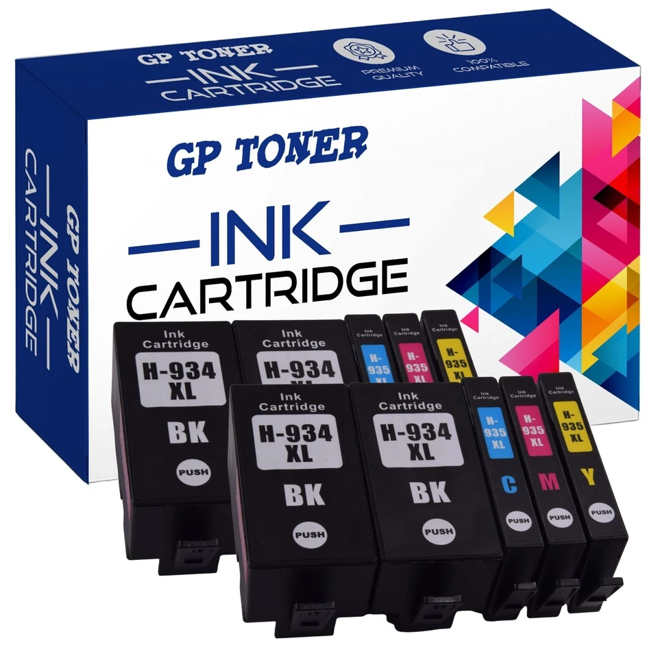 GP TONER CARTUCCE COMPATIBILI HP 934 935 XL OfficeJet Pro 6820 6825 6220 6230 6830 6835