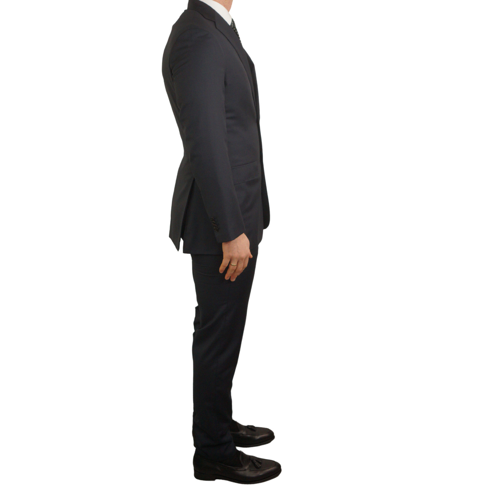 Men Suitsupply 3 Piece Suit Lazio Navy Blue Measure Size 33 EU66S UK/US56S image 3