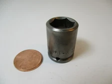 NEW APEX USA 13 mm MAGNET Socket Bit # M-13mm11, 6 Pt, 1/4" Sq Drive 1" Long NOS