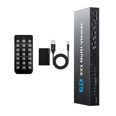 4K 30hz 9x1 HDMI-Compatible Multi-viewer 9 In 1 Out 1080P Screen Seamless Switch