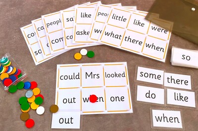 Schlüssel/Tricky Wörter Phase4-5 Mix Bingo Spiel EYFS KS1 Homeschooling Lernen