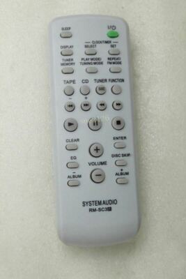 Remote Control For Sony FST-ZUX9 HCD-ZUX9 CMT-CPZ1 CMT-CPZ3 Audio System