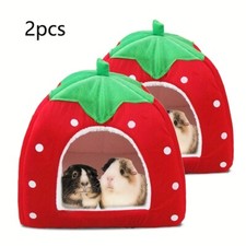 2-piece comfortable fleece pet hiding bed, winter warm nest, pet house