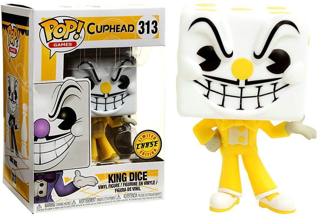 Limited Chase Edition Funko Pop! Games 313 Cuphead King Dice