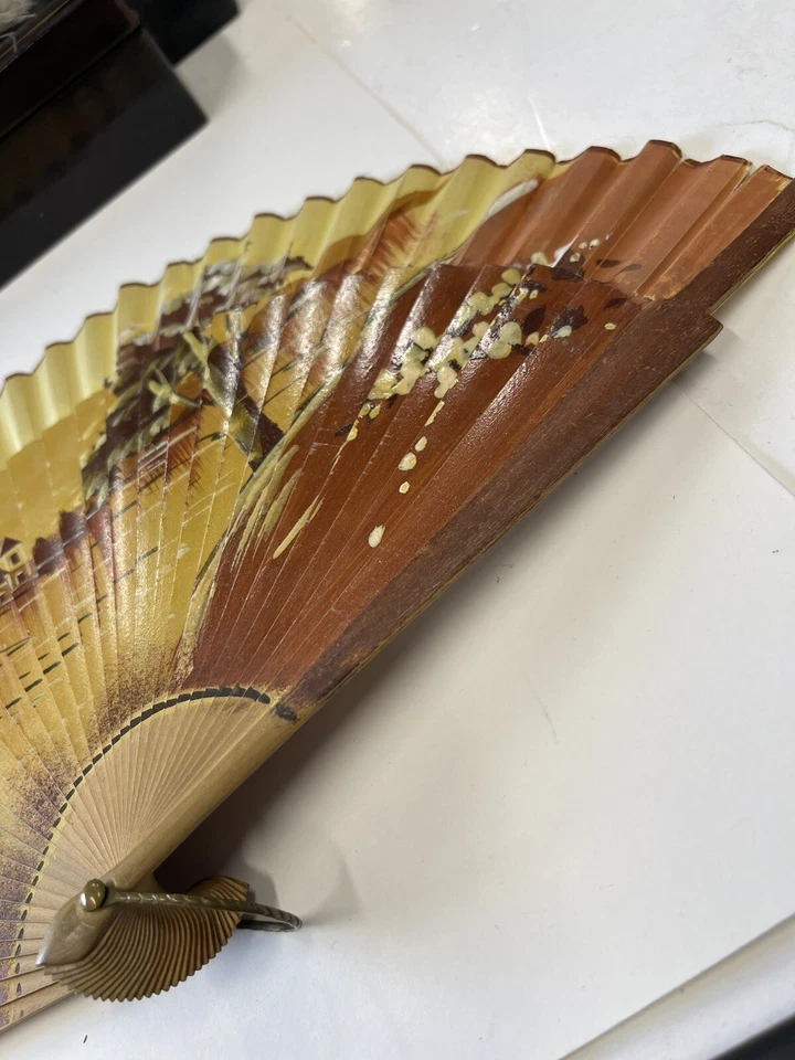 АНТИКВАРНЫЙ КИТАЙСКИЙ ДЕРЕВЯННЫЙ РУЧНОЙ ВЕНТИЛЯТОР - Изображение 4 из 4