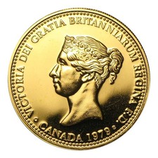 1979 Canadian Johnson Matthey Beaver/ Castor Gold 1oz .9999 Medal 5467.06 per troy oz