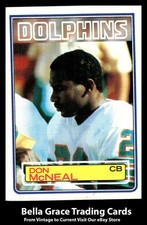 1983 Topps Don McNeal #316 Miami Dolphins Rookie NFL Football