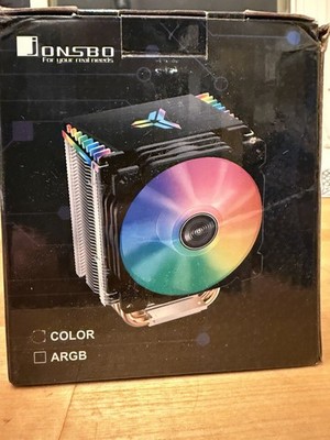 Jonsbo CR1400 RGB CPU Air Cooler 4 Heat-Pipes 92mm PWM AMD Intel BlackFan - NEW