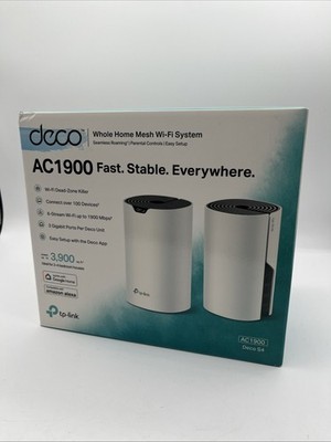 TP-Link Deco Whole Home Mesh WiFi System (Deco S4)   Up to 3,800 Sq.ft. 2-Pack