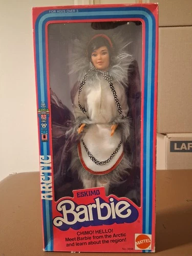 Vintage Mattel Eskimo Barbie Of The World 3898 1981 Doll New Arctic