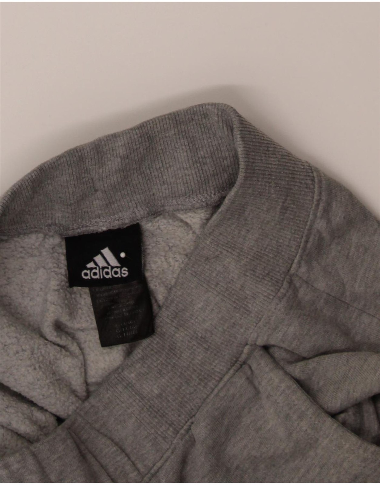 ADIDAS Girls Tracksuit Trousers Joggers 11-12 Years Large Grey Cotton HS04 image 3