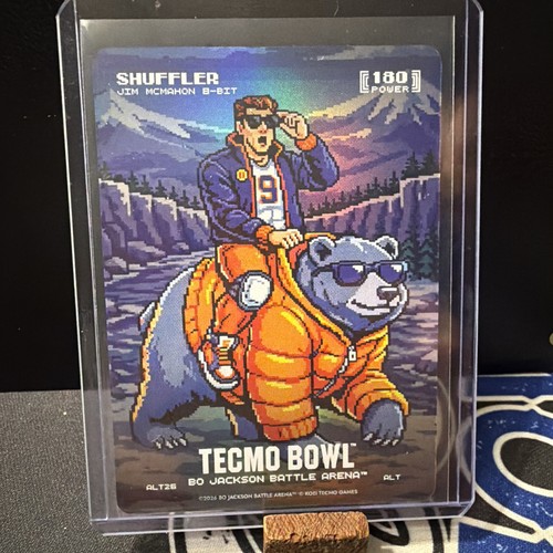 Bo Jackson Battle Arena Tecmo Bowl-Shuffler Refractor (Jim McMahon 8-Bit) #ALT26