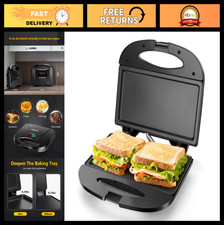 Sandwichera Eléctrica Compacta - Parrilla Antiadherente para Huevos, Jamón y Filetes - ETL C