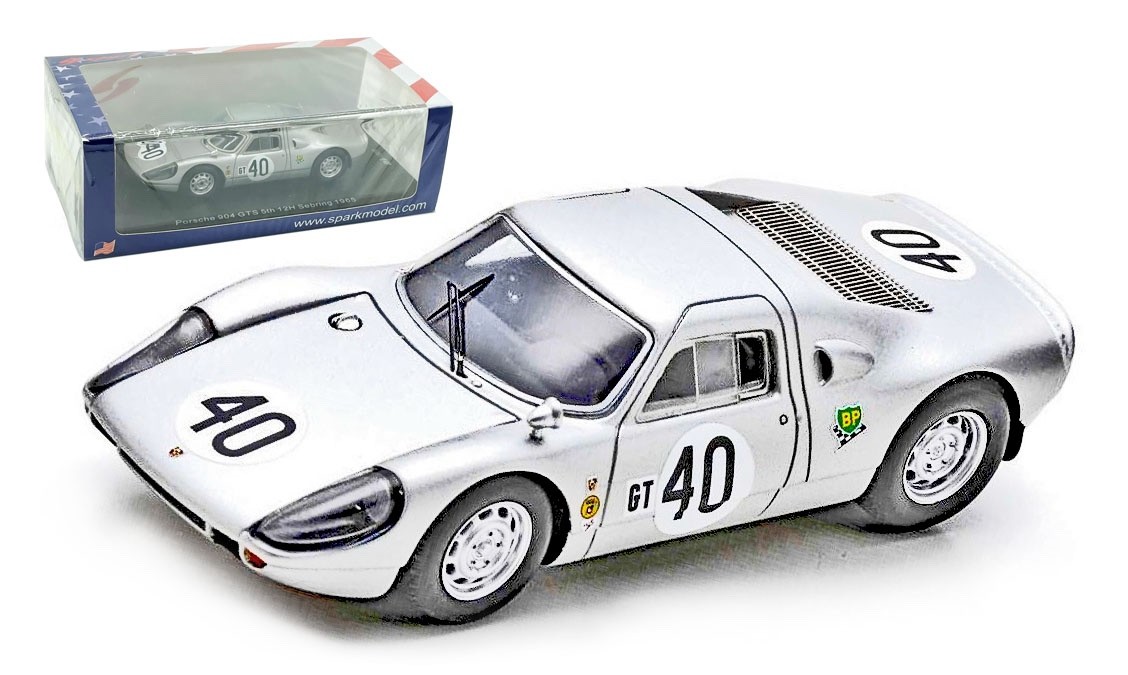 Spark US263 Porsche 904 GTS #40 5th 12H Sebring 1965 - 1/43 Scale