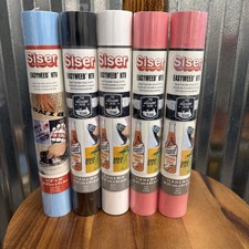 Lot of 5 Heat Transfer Vinyl Rolls   Siser EasyWeed HTV Heat Transfer Vinyl New