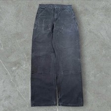 00s Carhartt Double Knee Painter Pants Dark Brown Fade 30x32 Vintage Japan