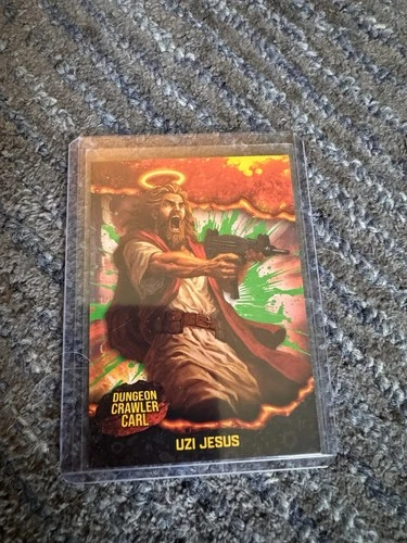 Borant Dungeon Crawler Carl #27 Uzi Jesus Green Variant Card - product listing photo
