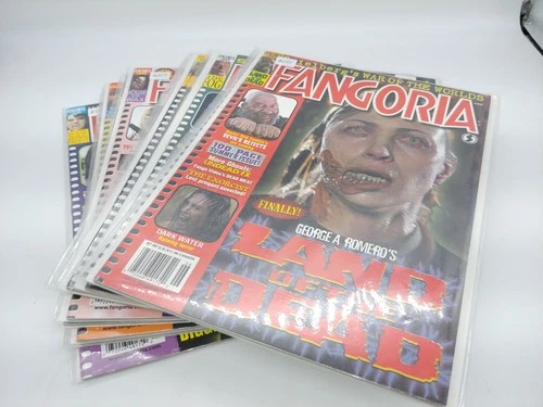 Lot of 10 Fangoria Magazines All Bagged and Boarded Horror Movie Lot #1