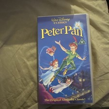 Peter Pan VHS Video Tape Walt Disney Classics Family Film Movie