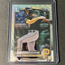 2025 Bowman Chrome Jhonny Severino /100 Wave Refractor Prospects 1st Pirates