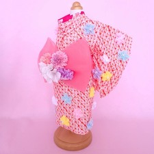[Red] Pet Yukata (Dog/Cat)