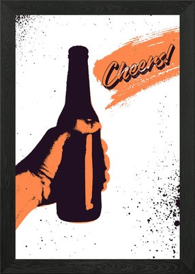 Cheers mate Framed Wall Art Poster Canvas Print Picture
