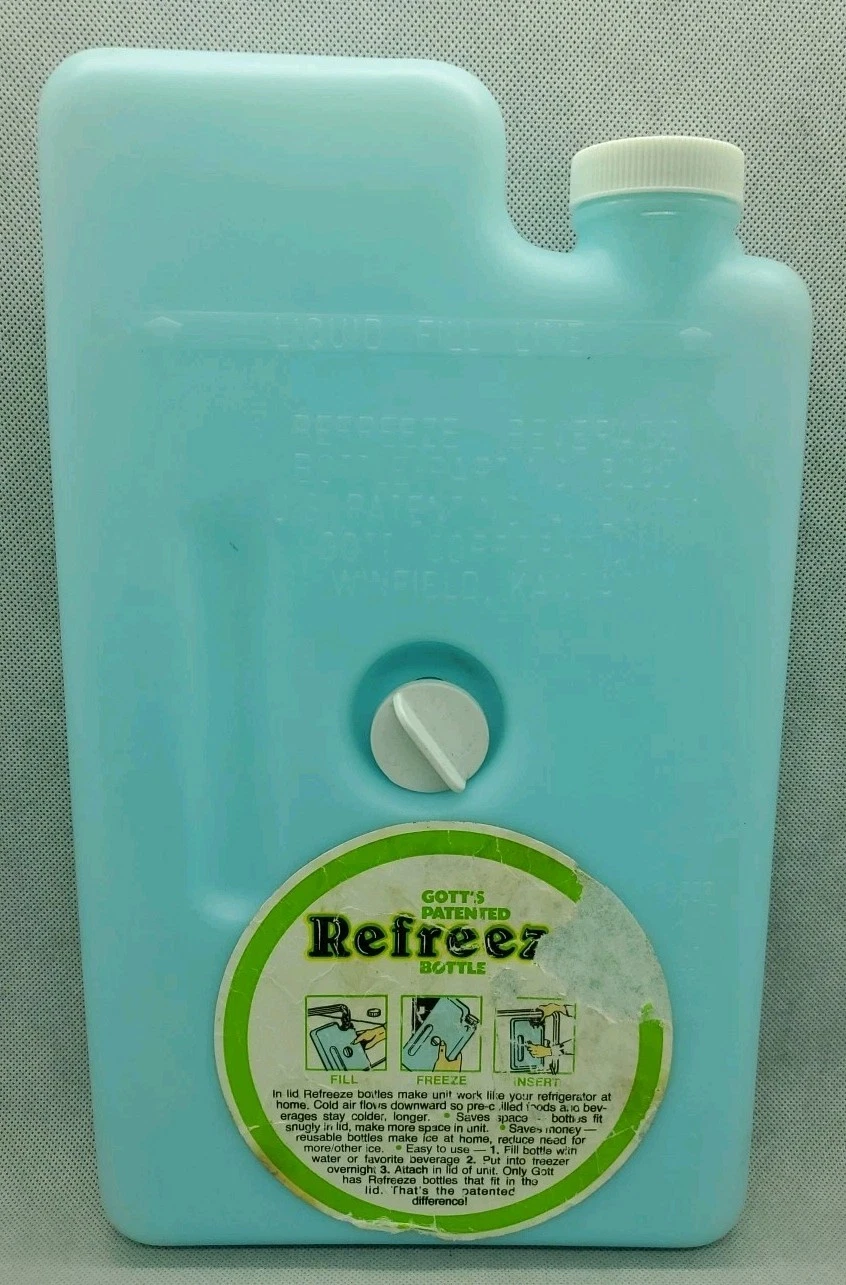 EUC Vintage Gott Screw In Refreeze Beverage Bottle ICE Part No. 8280 Gott