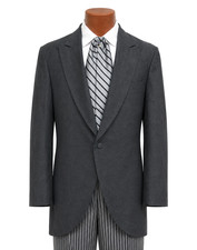Boys 3 Gray Cutaway Coat Frock Long Tails Morning Dress Wedding Ring Bearer