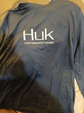  Huk Camicia da Pesca Blu Scuro Performance Maglione da Pesca
