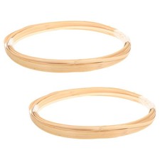 2 Bundles Bamboo Woven Strips for Crafts Diy Bamboo Basket Weaving Materials