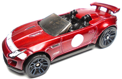 2021 HOT WHEELS '15 JAGUAR F-TYPE PROJECT 7 RED 1:64 DIECAST 2 5/8'' CAR W/ WHITE