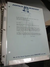 OVALTINE 1957 Captain Midnight TV show premium letter (2) OFF FOR SUMMER