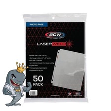 BCW LaserWeld 1-Pocket Photo 8X10 Pages 50ct Pack FREE SHIP