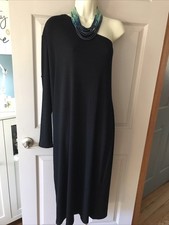 Gap One Shoulder Long Sleeve Rib Knit Midi Dress XL EUC